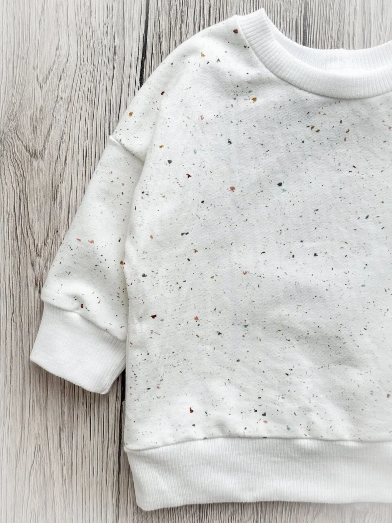 Handmade Baby Pullover | Oversized Sweater | Konfetti | Größe 62/68