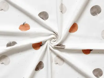 Jersey Kürbisse Creme