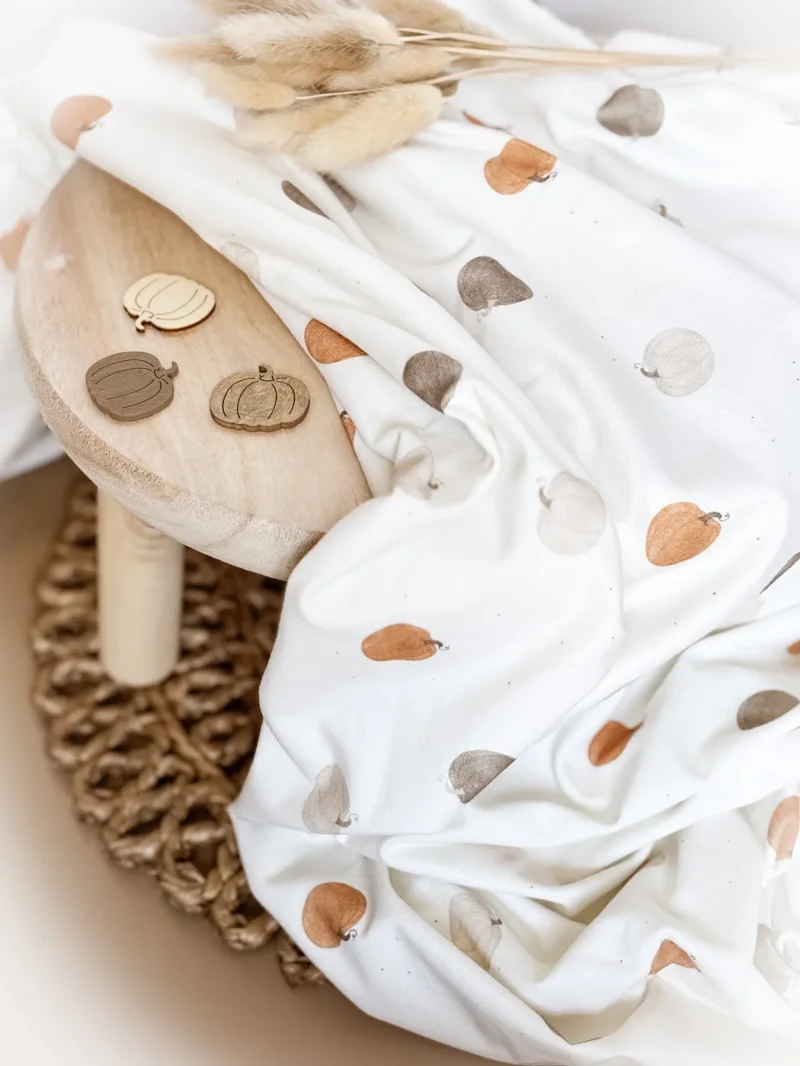 Jersey Kürbisse Creme