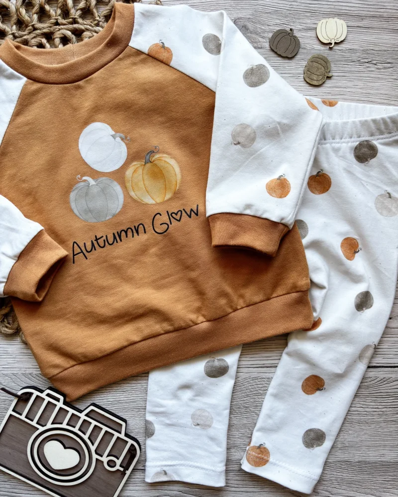 Jersey Kürbisse Creme