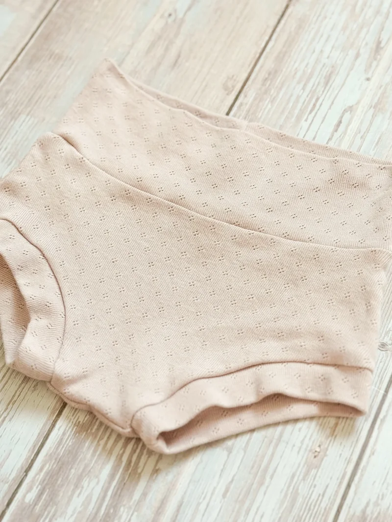 Kinder Bummies Pointelle Blush | Handmade
