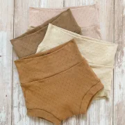 Kinder Bummies Pointelle Caramel | Handmade