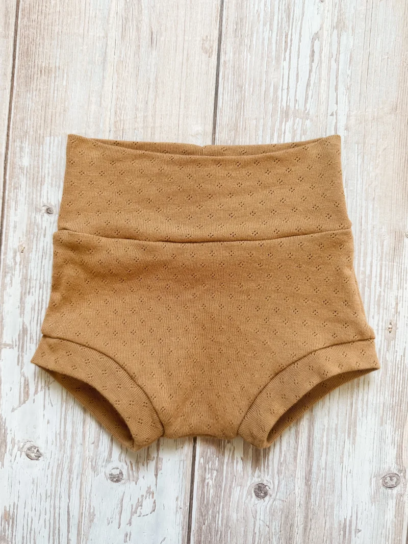 Kinder Bummies Pointelle Caramel | Handmade