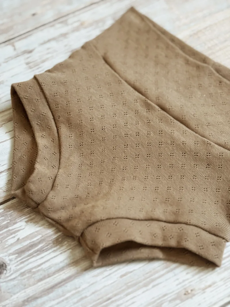 Kinder Bummies Pointelle Choco | Handmade