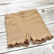 Kinder Shorts Pointelle Caramel | Handmade