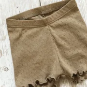 Kinder Shorts Pointelle Kakao | Handmade