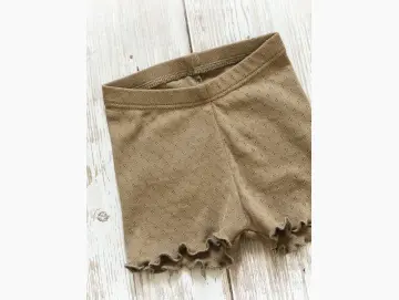Kinder Shorts Pointelle Kakao | Handmade
