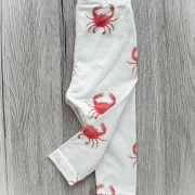 Handmade Baby Leggings | Krabbe | Größe 62/68