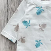 Handmade Baby Langarmshirt | Oversized | Schildkröten | Größe 56/62