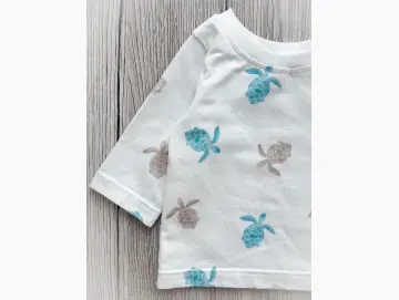 Handmade Baby Langarmshirt | Oversized | Schildkröten | Größe 56/62