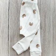 Handmade Baby Hose | Slim Pants | Croissant | Ribjersey | Größe 62/68