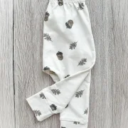 Handmade Baby Hose | Slim Pants | Eicheln Creme | Größe 68/74