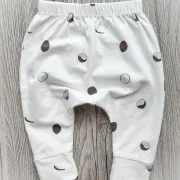 Handmade Baby Hose | Slim Pants | Kokos | Größe 56/62