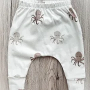 Handmade Baby Hose | Slim Pants | Oktopus | Größe 56/62