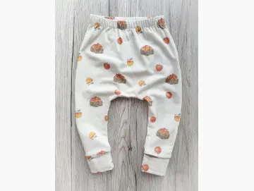 Handmade Baby Hose | Slim Pants | Äpfel | Größe 74/80